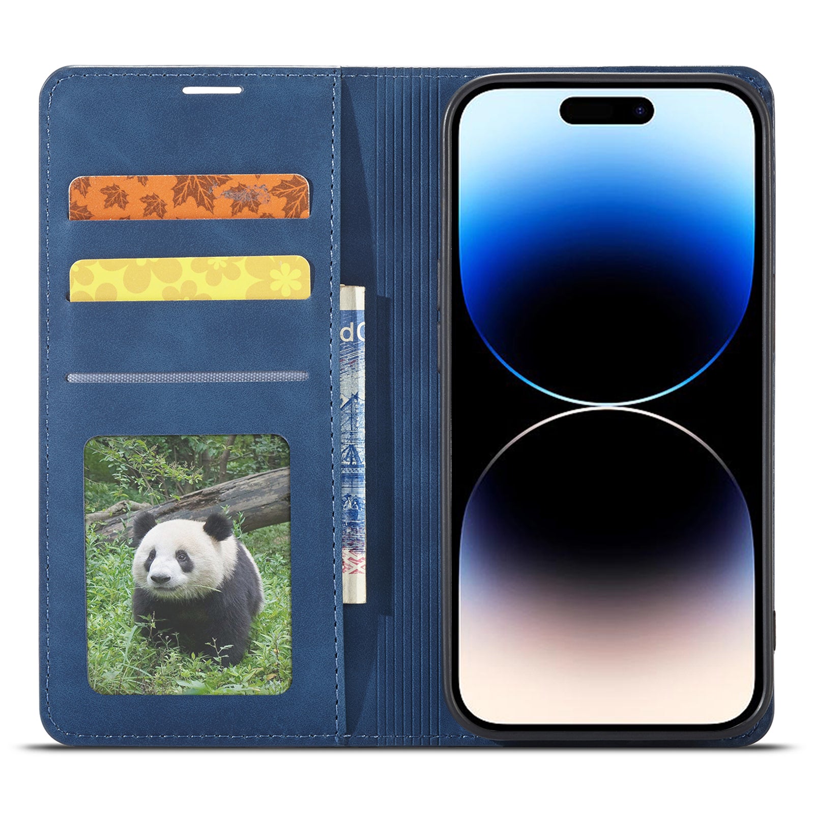 FORWENW Protective Phone Cover for iPhone 14 Pro Fantasy Series Skin-friendly Stand Wallet Leather Anti-shock Flip Phone Case FORWENW Protective Phone Cover for iPhone 14 Pro Fantasy Series Skin-friendly Stand Wallet Leather Anti-shock Flip Phone Case